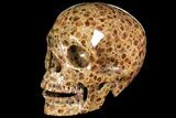 Polished, Brown Wavellite Skull #118390-2